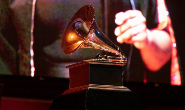 A view of a Grammy statue during a performance at the Chicago Chapter 60th Anniversary Concert at M...