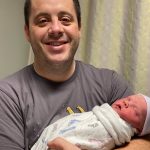 Scott England pictured with his newborn daughter, Piper. (Intermountain Healthcare)