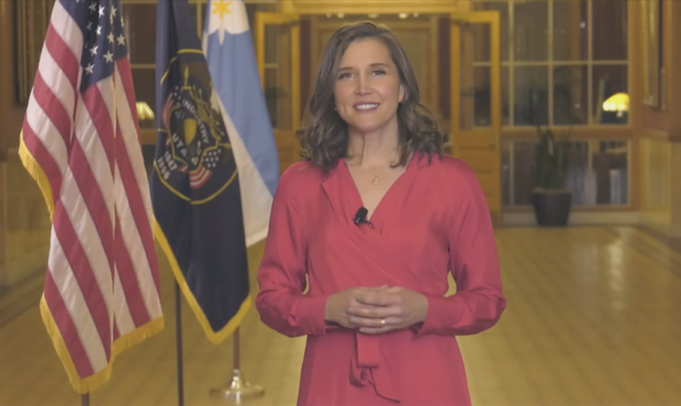 Salt Lake City Mayor Erin Mendenhall delivers her 2022 State of the City address on Tuesday, Jan. 2...