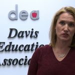 Denise Willmore president of the Davis Education Association (KSL TV)
