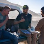 Actor/director Channing Tatum and director Reid Carolin on the set of their film, DOG 
Photo credit: Hilary Bronwyn Gayle/SMPSP

© 2022 Metro-Goldwyn-Mayer Pictures Inc. All Rights Reserved