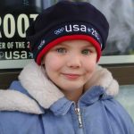 "Carly -8 years old proudly wearing her Roots Beret Olympic  2002." Photo: Faye Carnahan, proud mom