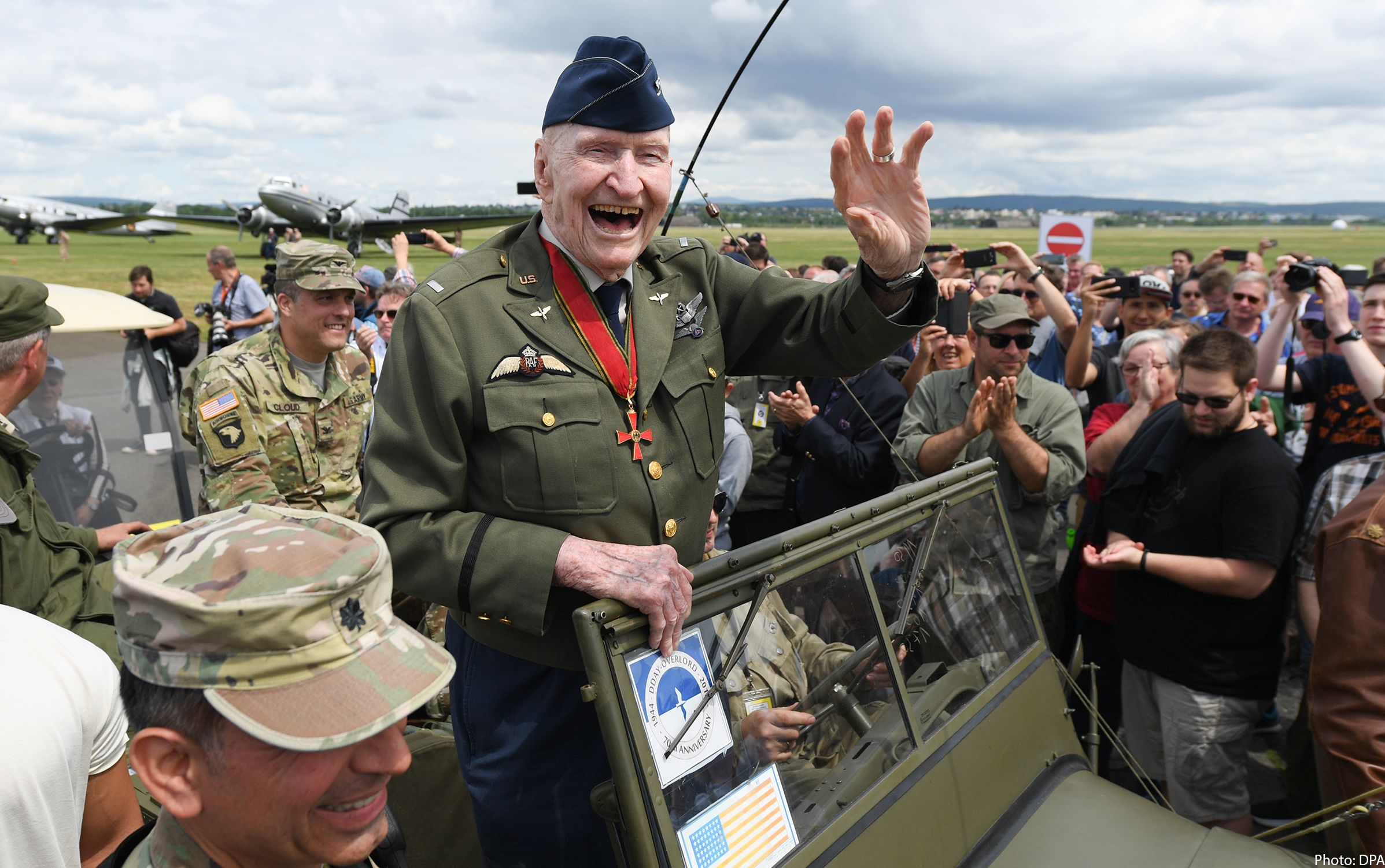 Col. Gail S. Halvorsen, also known as the "Berlin Candy Bomber." (German Embassy/Twitter)...