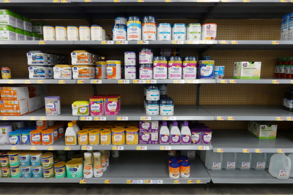 CHICAGO, ILLINOIS - JANUARY 13: Baby formula is offered for sale at a big box store on January 13, ...