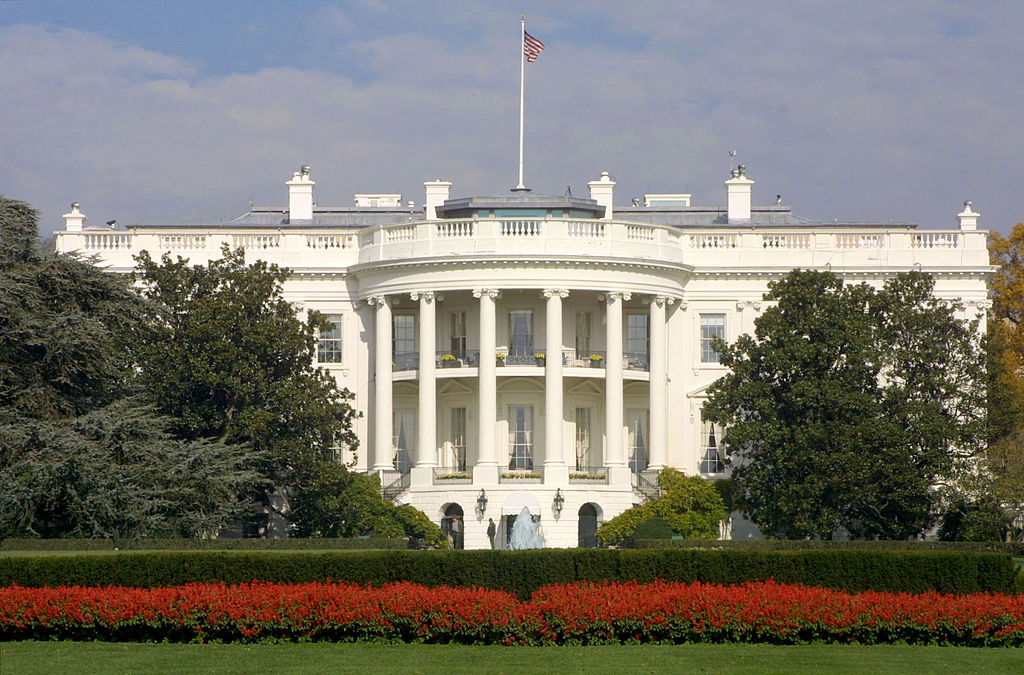 381943 04: FILE PHOTO: A flag flies atop the White House November 15, 2000 in Washington, DC. It ha...