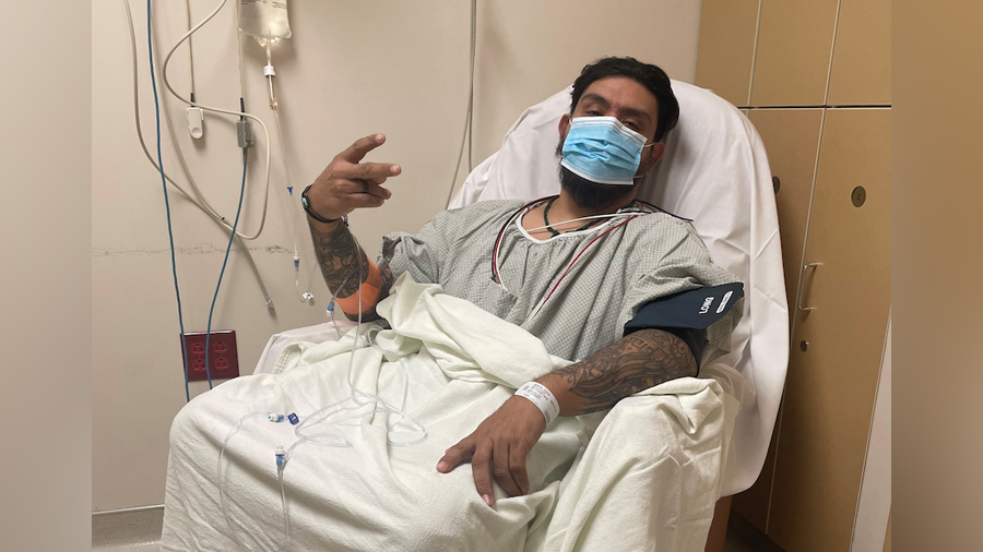 Jesus Moreno was diagnosed with colon cancer in October 2020. He went through six months of chemoth...