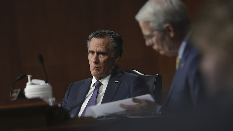Sen. Mitt Romney (R-UT) questions Undersecretary of State for Political Affairs Victoria Nuland as ...