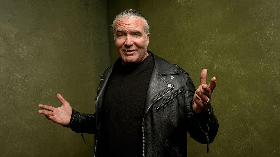 Wrestler Scott Hall from "The Resurrection of Jake The Snake Roberts" poses for a portrait at the V...
