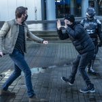(L to R) Behind-the-scenes of Ryan Reynolds as Big Adam and director Shawn Levy. Cr. Doane Gregory/Netflix © 2022
