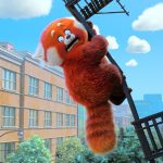 In Disney and Pixar’s all-new original feature film TURNING RED, 13-year-old Mei Lee “poofs” into a giant panda when she gets too excited (which for a teenager is practically ALWAYS). © 2022 Disney/Pixar. All Rights Reserved.
