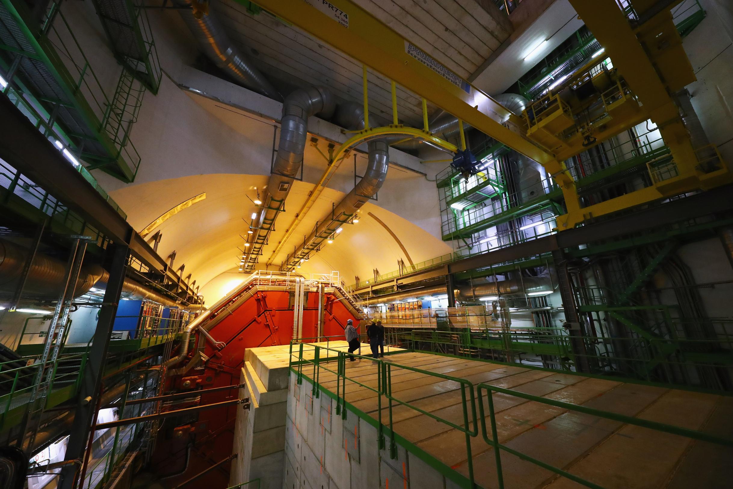 a general view of the XXXXXXXX during a behind the scenes tour at CERN, the World's Largest Particl...