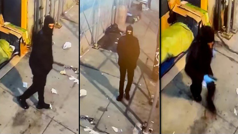 New York police released surveillance photos of the unknown armed suspect who shot two men Saturday...