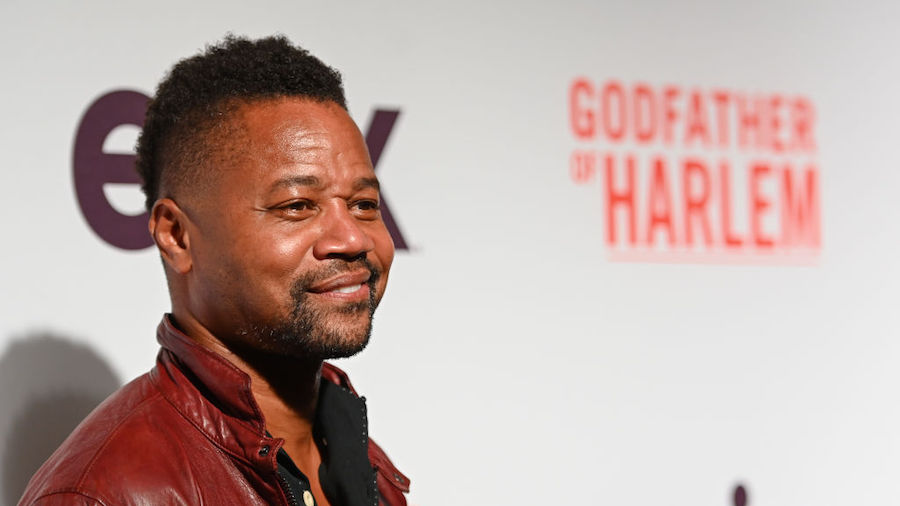 Actor Cuba Gooding Jr. attends the "Godfather Of Harlem" New York Screening at The Apollo Theater o...