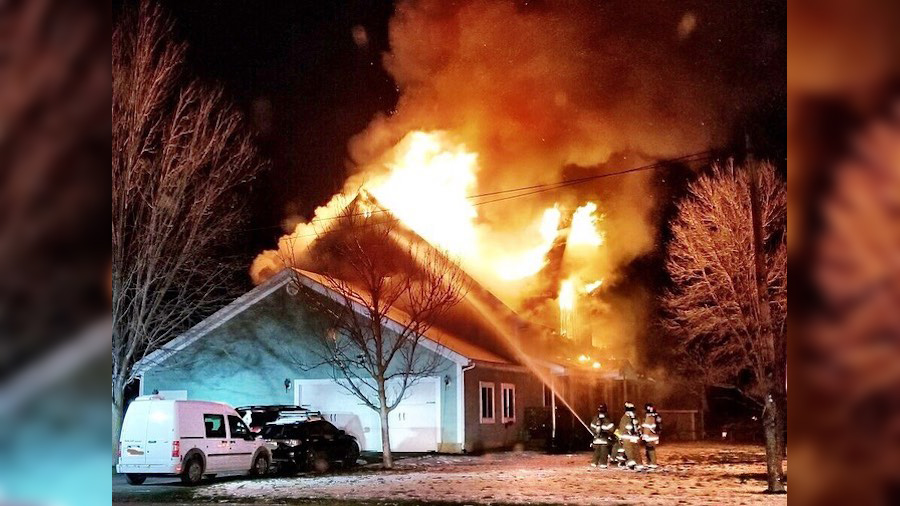 A Huntsville, Utah house fire was a total loss for the Jenkins family on April 13, 2022. (Weber Fir...
