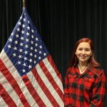 Navy veteran Chelsea Snoey at the Salt Lake City Veterans Affairs Office on Tuesday, April 12. (Jed Boal/KSL TV)