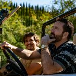Pedro Pascal as Javi and Nicolas Cage as Nic Cage in The Unbearable Weight of Massive Talent. Photo Credit: Katalin Vermes/Lionsgate