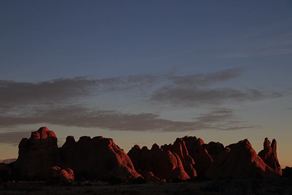 FILE - A rock formation in Arches National Park in the Devil's Garden area (Larry D. Curtis, KSL TV...