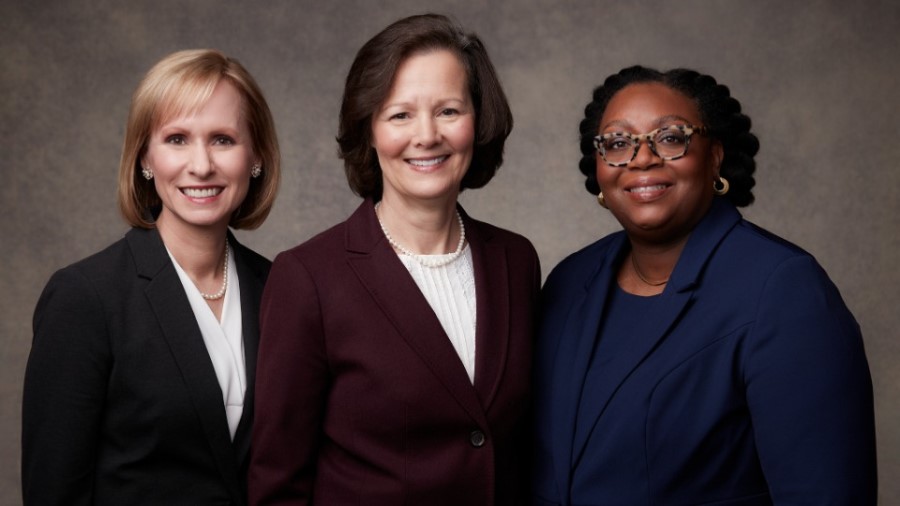 The Primary General Presidency (beginning August 1, 2022): First Counselor Amy Wright (left), Presi...