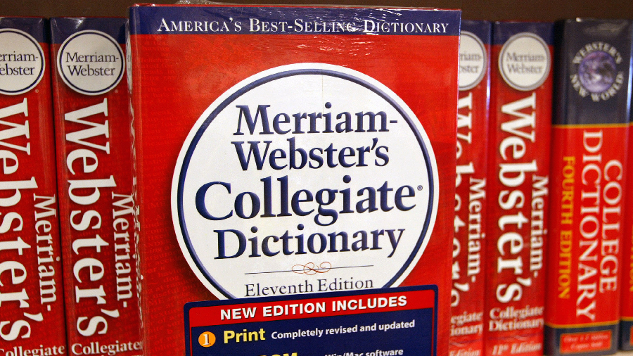 NILES, IL - NOVEMBER 10:  A Merriam-Webster's Collegiate Dictionary is displayed in a bookstore Nov...