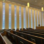 The Chapel in the new meetinghouse at the base of the new 95 State Office Tower in Salt Lake City, Utah, April 8, 2022. (The Church of Jesus Christ of Latter-day Saints)