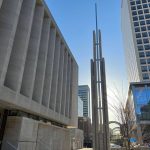 The new 39,000-square-foot, four-story meetinghouse at the base of the new 95 State Office Tower in Salt Lake City, Utah, April 8, 2022. (The Church of Jesus Christ of Latter-day Saints)