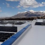 Solar panels on the new athletic center at Ben Lomond High School. (Used by permission, Ogden School District)