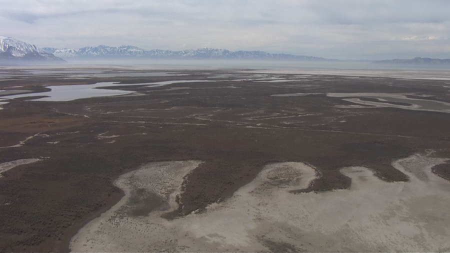 Chopper 5 shows just how much of the Great Salt Lake has evaporated. (KSL TV)...