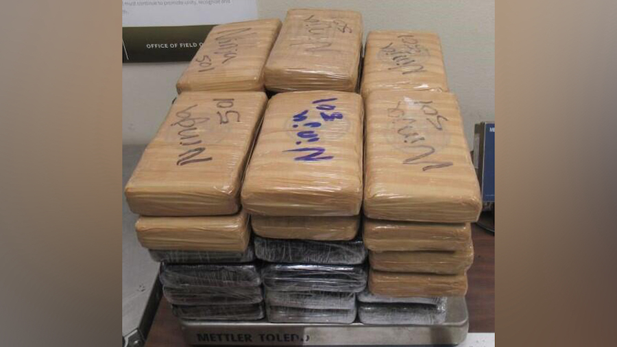 Packages containing almost 100 pounds of cocaine were seized at the Hidalgo International Bridge on...