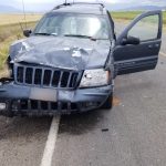 The Jeep of the fatal crash on SR68 in Utah County. (Credit: Utah Highway Patrol)