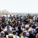 Youth choirs from the Farmington New Mexico temple district sang “Come, Ye Children of the Lord” during the groundbreaking ceremonies in Farmington, New Mexico, on Saturday, June 30, 2022. (Used by permission, The Church of Jesus Christ of Latter-day Saints)