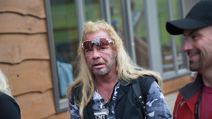 MALONE, NY - JUNE 28:   Dog the Bounty Hunter, Duane Chapman films a segment of his television show...