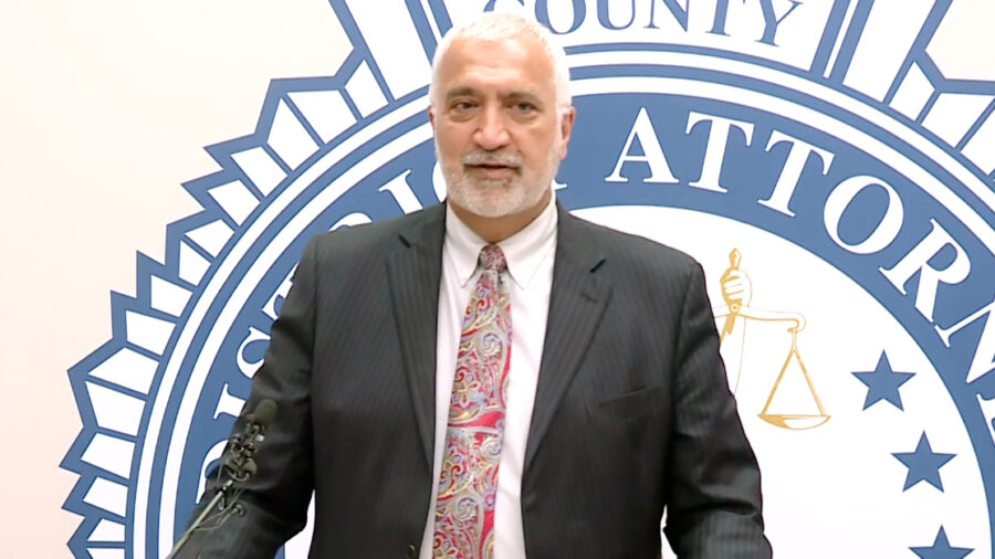 Salt Lake County District Attorney Sim Gill at a press conference in Salt Lake City. (Photo: KSL TV...