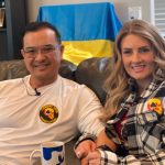 Quan and Amy Nguyen. Amy plans to return to Ukraine next month with her husband as part of another humanitarian mission. (Credit: Quan Nguyen)