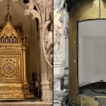 An 18-karat gold tabernacle valued at $2 million was stolen from the St. Augustine Roman Catholic Church in Brooklyn last week, officials said. (NYPD)