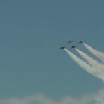 The Thunderbirds fly in formation during the 2018 Warriors Over the Wasatch Air Show. (KSL TV)