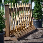 Ceremonial shovels on display at the Smithfield Utah Temple groundbreaking ceremony in Smithfield, Utah, on Saturday, June 18, 2022. (Credit: The Church of Jesus Christ of Latter-day Saints)
