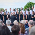 A youth choir from congregations in the Smithfield Utah Temple district, under the direction of Robert Christensen, perform the hymn "High On the Mountain Top" at the temple groundbreaking in Smithfield, Utah, on Saturday, June 18, 2022.(Credit: The Church of Jesus Christ of Latter-day Saints)
