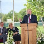 Elder Quentin L. Cook of the Quorum of the Twelve Apostles shares his remarks at the Smithfield Utah Temple groundbreaking ceremony in Smithfield, Utah, on Saturday, June 18, 2022. (Credit: The Church of Jesus Christ of Latter-day Saints)

