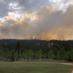 The Left Fork Fire flares up again. (Credit: Utah DWR)