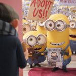 Bob, Stuart and Kevin lead a group of Minions hoping to serve young Gru (Steve Carell) in MINIONS: THE RISE OF GRU from Universal Pictures & Illumination Studios