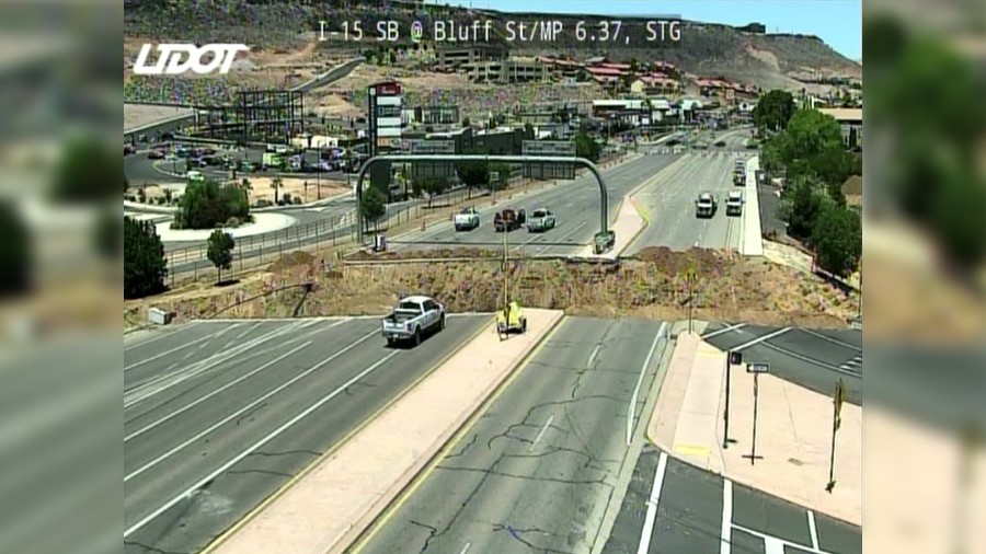 The construction for St. George's Bluff. (Credit: UDOT)...