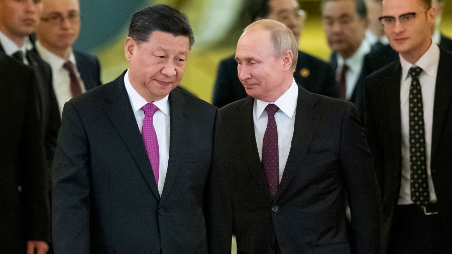Chinese leader Xi Jinping reiterated his support for Moscow on "sovereignty and security" matters i...