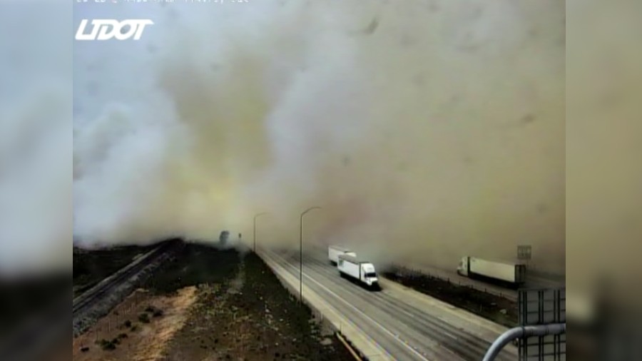 A grass fire that closed down I-80 near the SLC airport. (UDOT)...