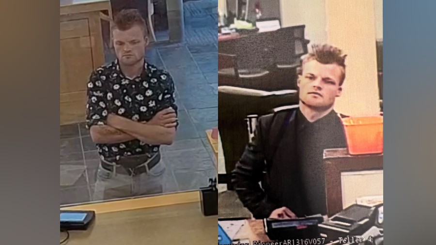 The suspect of two bank robberies on 06.21.22 (Credit: SLC PD)...