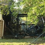 A barbeque caught on fire at house in Sandy. 