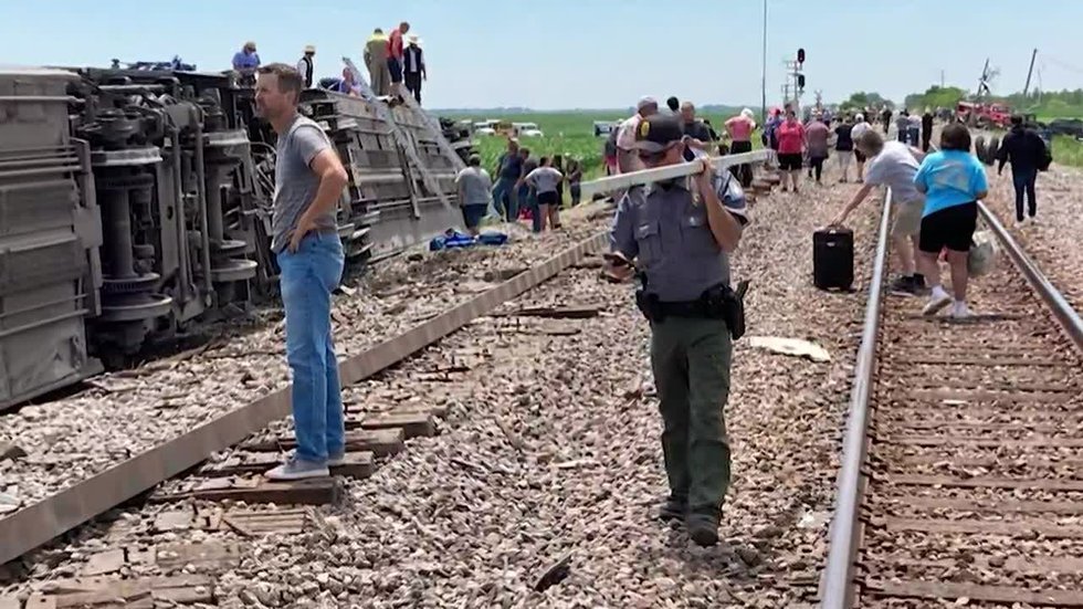 Three people have died and approximately 50 people were injured after an Amtrak train hit a dump tr...