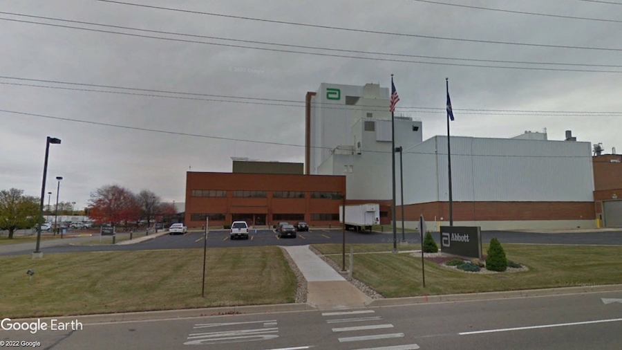 The Abbott manufacturing facility in Sturgis, Michigan. (Google Earth Pro)...