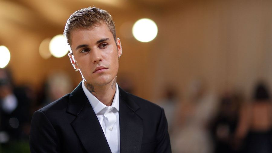 Justin Bieber at the Met Gala in New York City in September 2021. Bieber announced that he is takin...