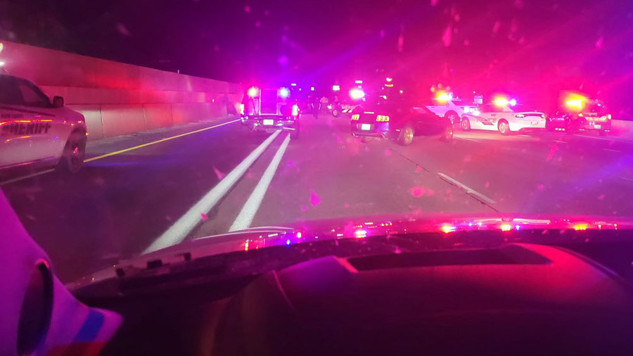 Law enforcement responded to a wrong-way driver on I-15 near Roy. (Jeffrey Moore)...