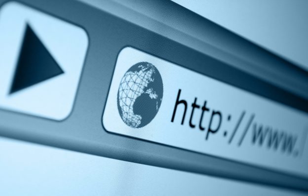 Address Bar of internet browser shows internet access...